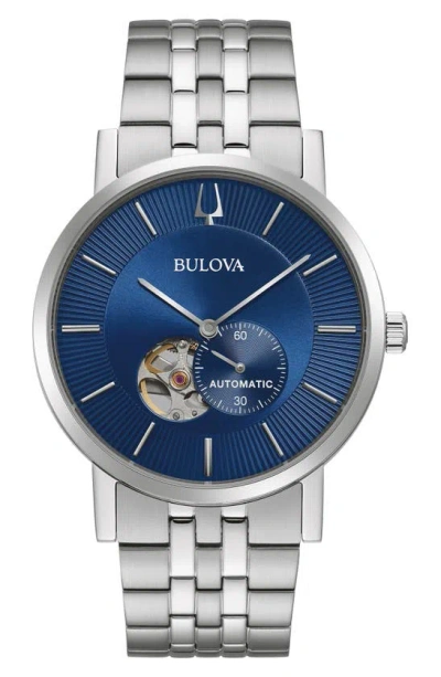 Bulova Automatic Stainless Steel Bracelet Watch, 42mm In Silver