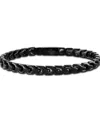 Bulova Black-tone Stainless Steel Link Chain Bracelet In No Color