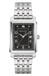 Bulova Bracelet Watch, 39mm X 39mm In Silverone