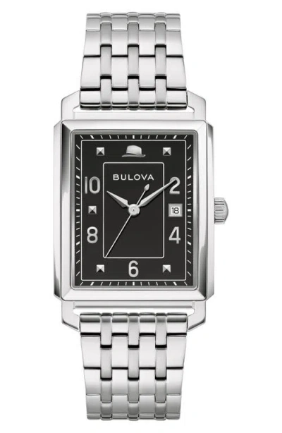 Bulova Bracelet Watch, 39mm X 39mm In Silverone