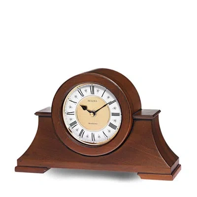 Bulova Cambria Mantel Clock In Antique Walnut