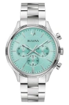 Bulova Chronograph Bracelet Watch, 42mm In Silver