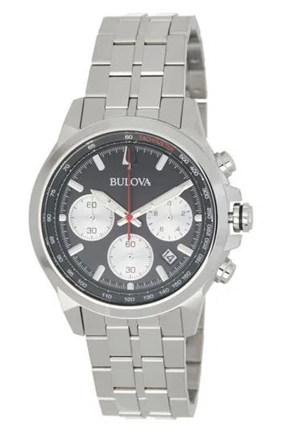 Bulova Classic Chronograph Bracelet Watch, 45mm In Silver