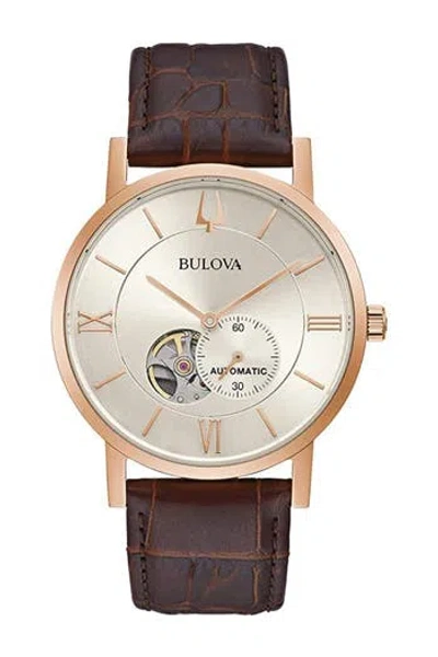 Bulova Classic Gold Dial Bracelet Watch, 42mm In Brown