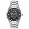 Bulova Men's Diamond Diamond Watch In Gray