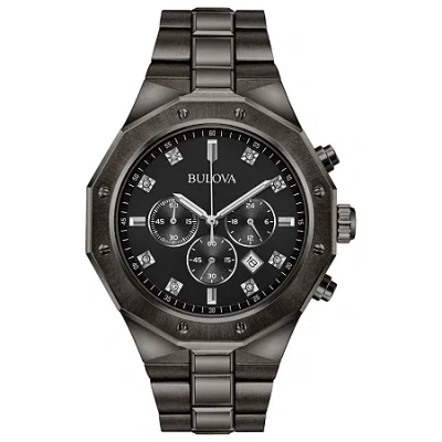 Bulova Classic Mens Gray Bracelet Watch 98d142 In Black