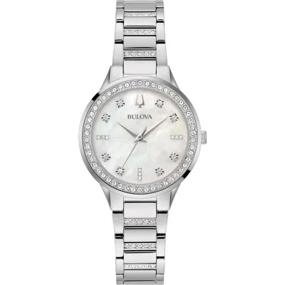Bulova Classic Mother-of-pearl Bracelet Watch, 30mm In Silver