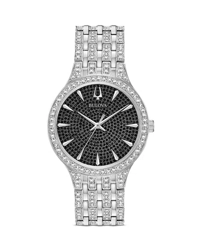 Bulova Classic Phantom Watch, 40mm In Black/silver