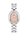 Bulova Classic Rubaiyat Watch, 28.8mm X 43.1mm In Pink/silver