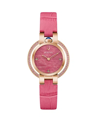 Bulova Classic Rubiyat Watch, 31mm In Pink/pink