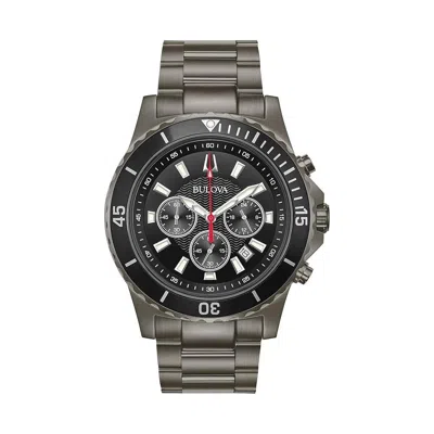 Bulova Classic Sport Chronograph Mens Watch In Burgundy
