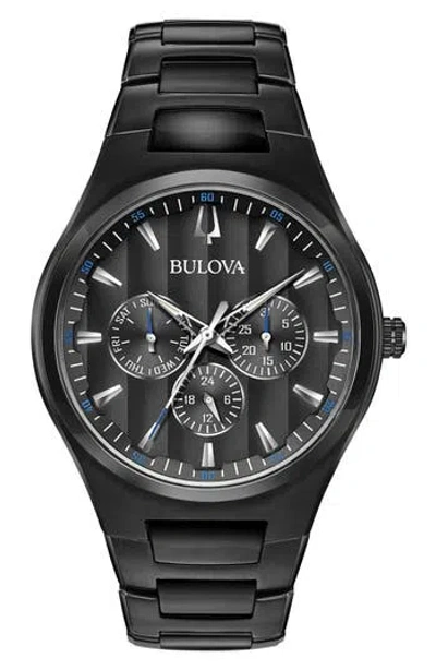Bulova Classic Sport Collection Stainless Steel Bracelet Watch, 42mm In Black