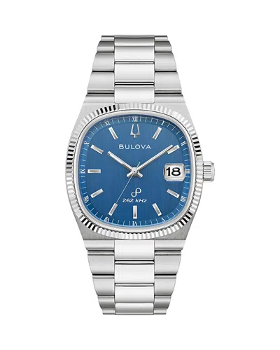 Bulova Classic Super Seville Watch, 37.5mm X 37.5mm In Blue/silver