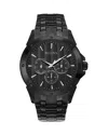 Bulova Men's Black Ion-plated Stainless Steel Bracelet Watch 43mm 98c121 In Black