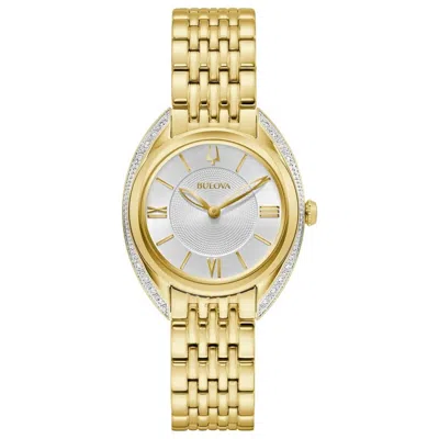 Bulova Classic Diamond Bracelet Watch, 30mm In Gold