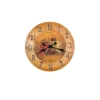 Bulova Clocks Antique Style Fruit Pattern Dial 18" Diameter Wall Clock In Brown