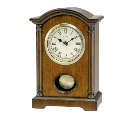 Bulova Clocks Dalton Chiming Pendulum Table Clock In Brown