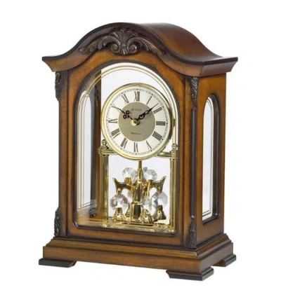 Bulova Clocks Durant Old World Chiming Clock,  Walnut In Brown