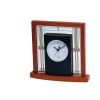 Bulova Clocks Frank Lloyd Wright Willits Table Clock,  Light Cherry In Brown