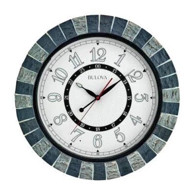 Bulova Clocks Garden Party Outdoor Clock In Blue