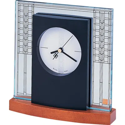 Bulova Clocks Glasner House Clock In Burgundy