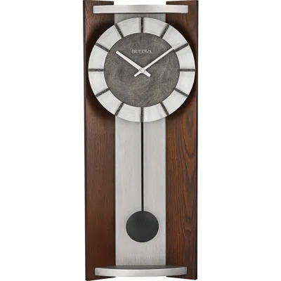 Bulova Clocks Newton Pendulum Wall Clock In Brown