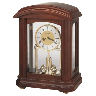 Bulova Clocks Nordale Pendulum Clock, Walnut In Brown