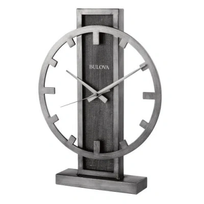 Bulova Clocks Silver Streak Tabletop Clock