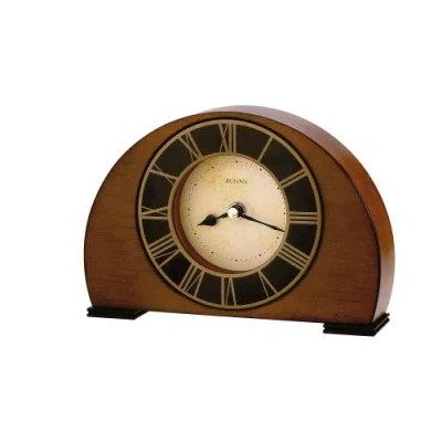 Bulova Clocks Tremont Table Clock, Walnut In Brown