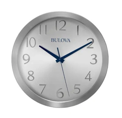 Bulova Clocks Winston Wall Clock10" Diameter In White
