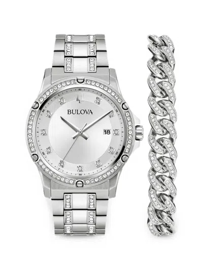 Bulova Crystal 42mm Watch In Transparent