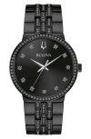 Bulova Crystal Bracelet Watch, 40mm