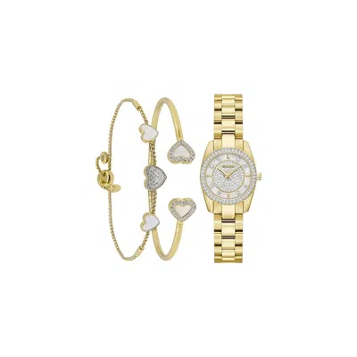 Bulova Crystal Collection Ladies Watch & Bracelet Gift Set
