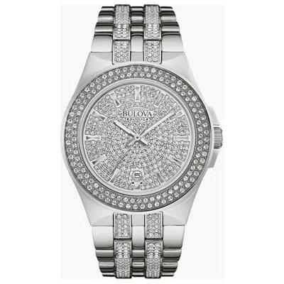 Bulova Crystal Men's Watch In Gray