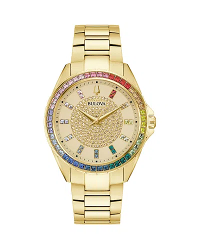 BULOVA CRYSTAL PHANTOM WATCH, 40MM