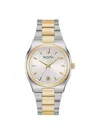 Bulova Women's Surveyor Two-tone Stainless Steel Bracelet Watch 34mm, Created For Macy's In Multi