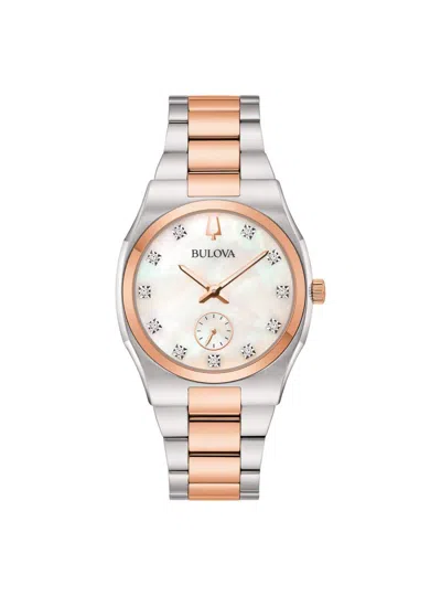 Bulova Donna Watch  Surveyor Small Seconds 98p221 In Pink