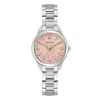 Bulova Women's Sutton Diamond Accent Stainless Steel Bracelet Watch 28mm In Pink