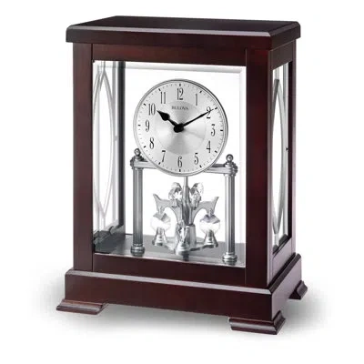 Bulova Empire Mantel Clock In Multi