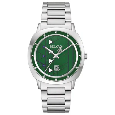Bulova Frank Lloyd Wright Hollyhock House Mens Watch In Metallic