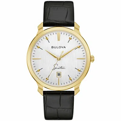 Pre-owned Bulova Frank Sinatra Collection Stainless Steel Men's Watch 97b204