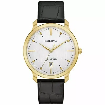 Pre-owned Bulova Frank Sinatra Collection Stainless Steel Men's Watch 97b204 In Box