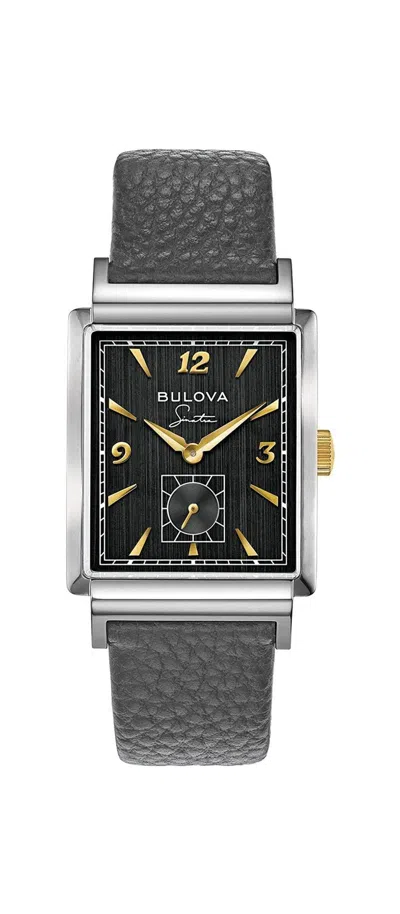BULOVA FRANK SINATRA MY WAY LEATHER MENS WATCH
