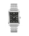 Bulova Men's The Very Thought Of You Frank Sinatra Special Edition Stainless Steel Bracelet Watch 30mm In Black/silver