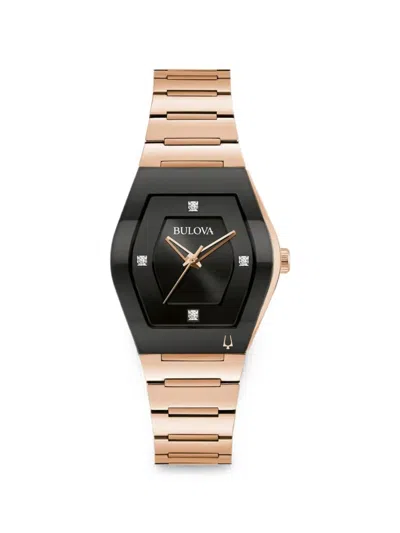 Bulova Gemini 36mm Watch In Black
