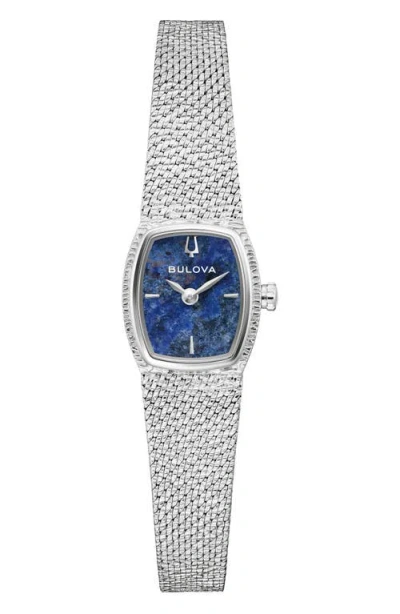 BULOVA BULOVA GODDESS OF TIME SODALITE MESH STRAP TONNEAU WATCH, 17MM