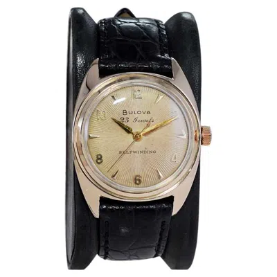 Pre-owned Bulova Gold Filled Art Deco Automatic With Original Dial From 1954 In Multi