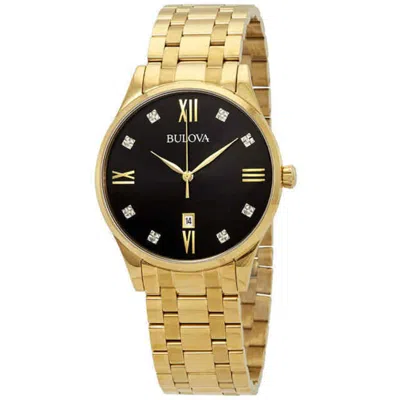 Bulova Gold-tone Stainless Steel Mens Watch In Multi