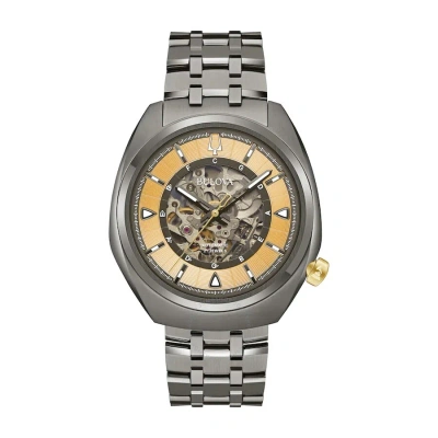 Bulova Grammy Automatic Skeleton Dial Men's Watch 98a294 In Gray