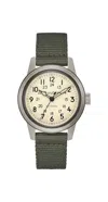 Bulova Hack Automatic Green Nylon Mens Watch In Green